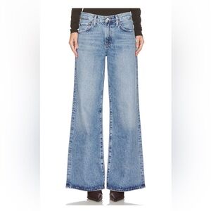 Agolde - Clara Jean - Low Rise Baggy Flare in Signal - size 27